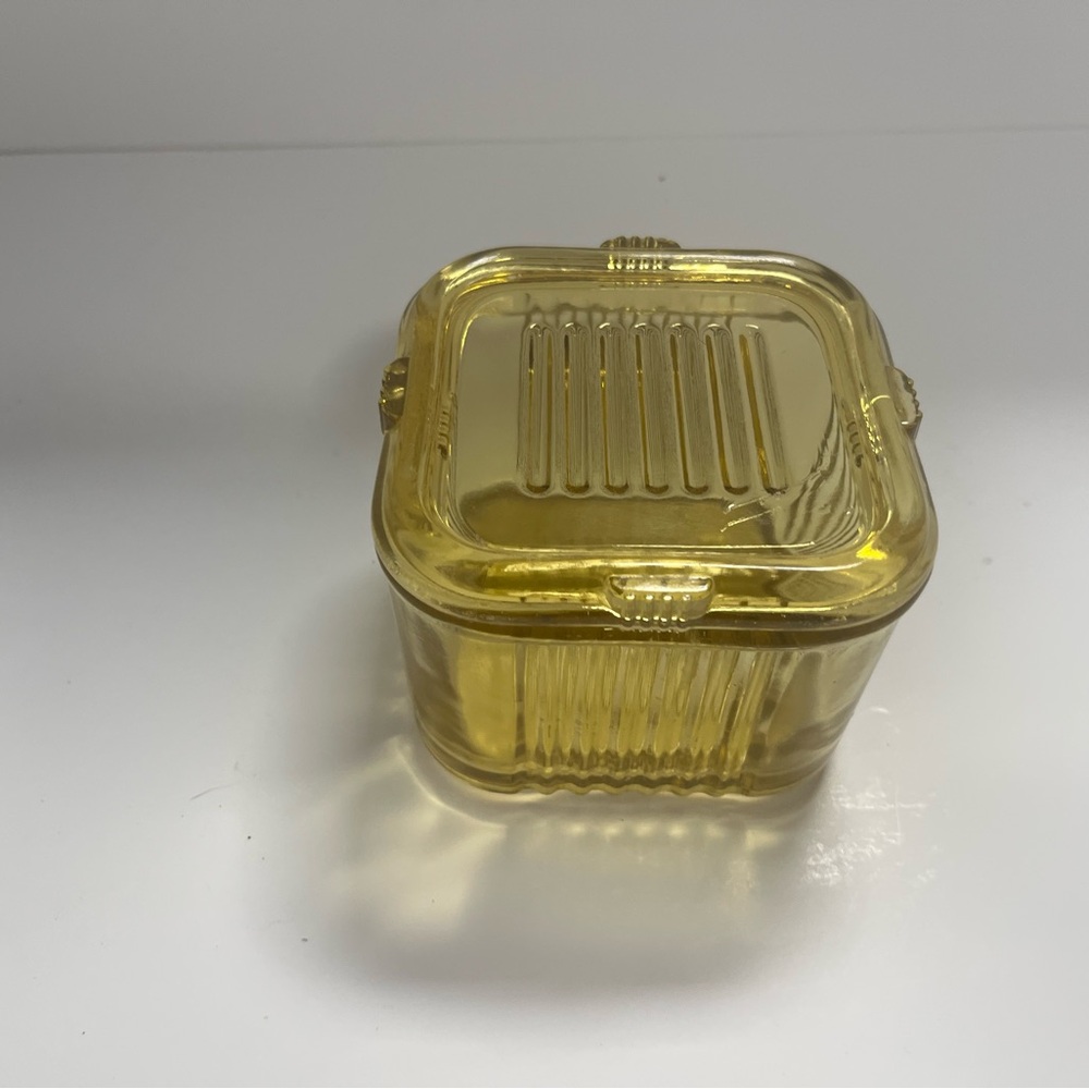 vintage federal glass fridge dish